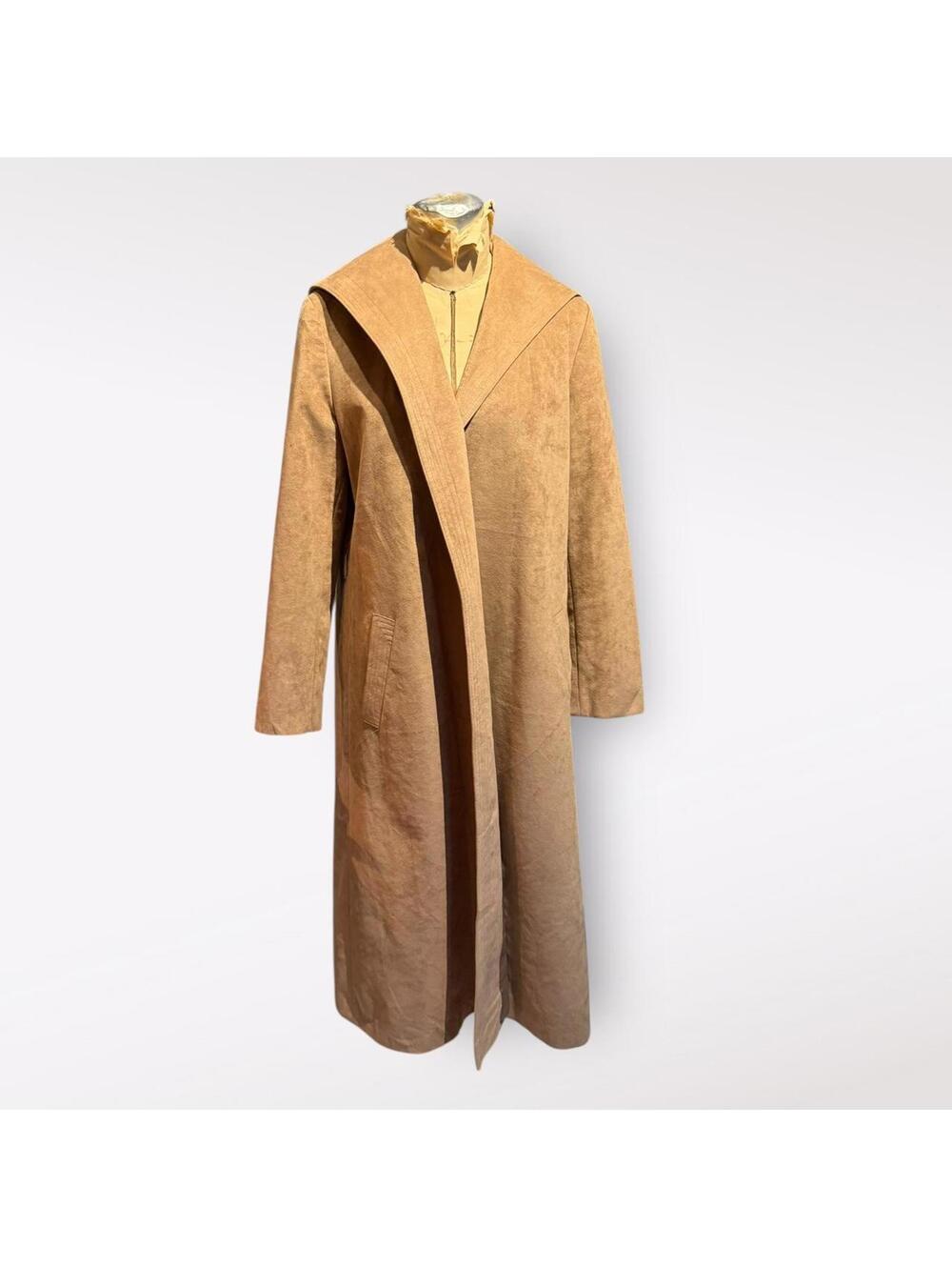 Count Romi Vintage Long Tan Suede Coat
